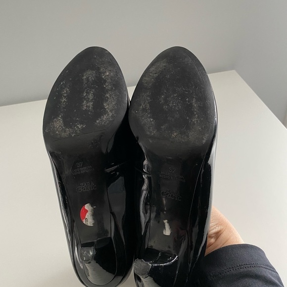Zara black heels shoes - Size 7 - Picture 6 of 9